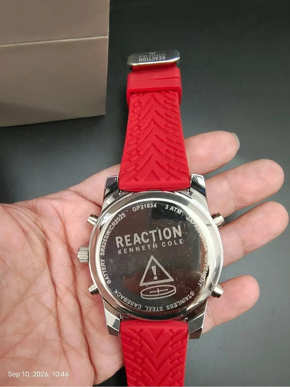 NWOB Kenneth Cole Reaction Men's Analog Digital Watch Silicone Strap